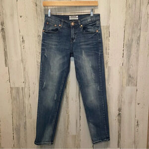 One X One Teaspoon Awesome Baggies Straight‎ Leg Jeans-Dark Wash size 24
